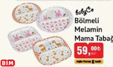 BABYCO BÖLMELİ MELAMİN MAMA TABAĞI BABYCO BÖLMELİ MELAMİN MAMA TABAĞI